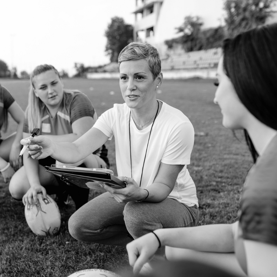female athletes coach